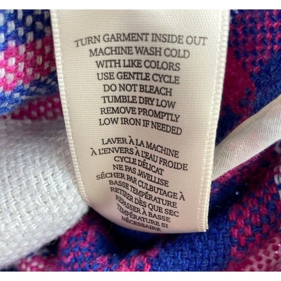 *NWT Blank NYC Jacket Shacket In Prime Time Color Way Plaid Womens Size L $148 - Picture 11 of 12